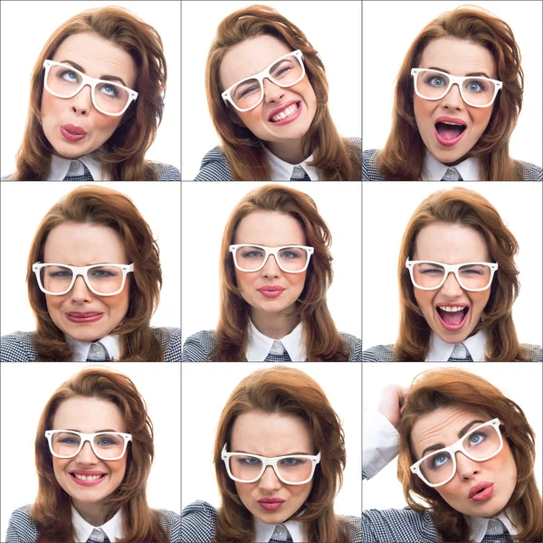 Composition or collage of different lot expressions — Stock Photo, Image