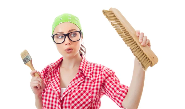 Painter woman — Stock Photo, Image