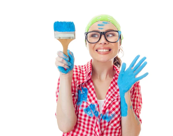 Painter woman — Stock Photo, Image