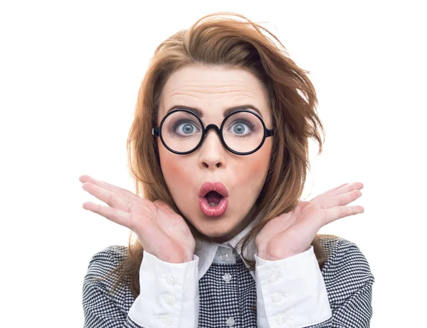 Close-up funny woman Stock Picture