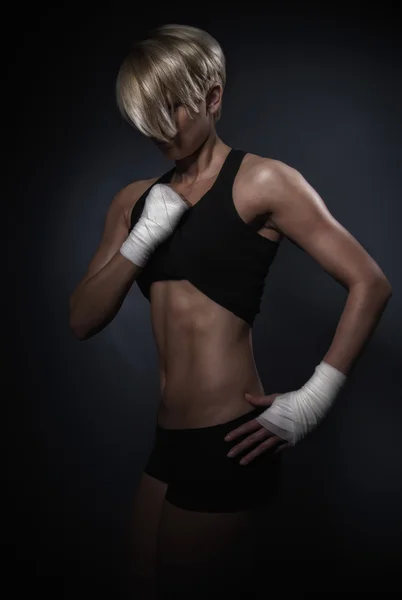 Deportiva atlética mujer — Foto de Stock