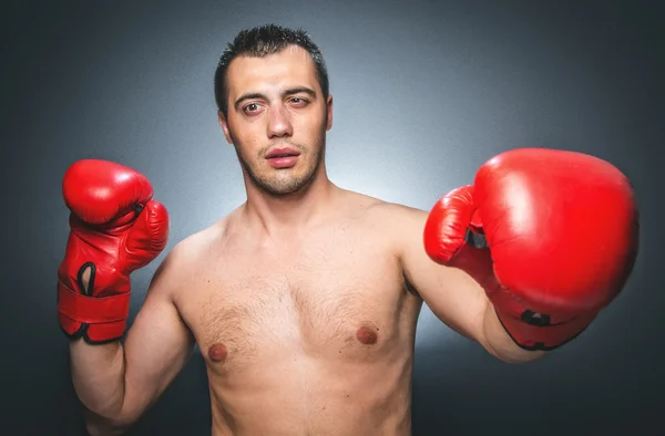 Knockout - legrační boxer — Stock fotografie