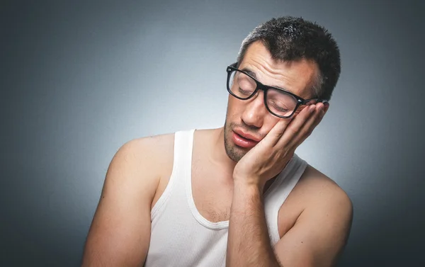 Sleepy man — Stock Photo, Image