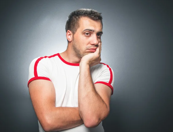 Confused young man — Stock Photo, Image