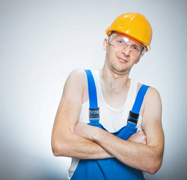 Funny manual worker — Stock Photo, Image