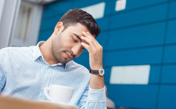 Bad news, pout man — Stock Photo, Image