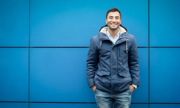 Casual guy in winter jacket — Stock Photo, Image