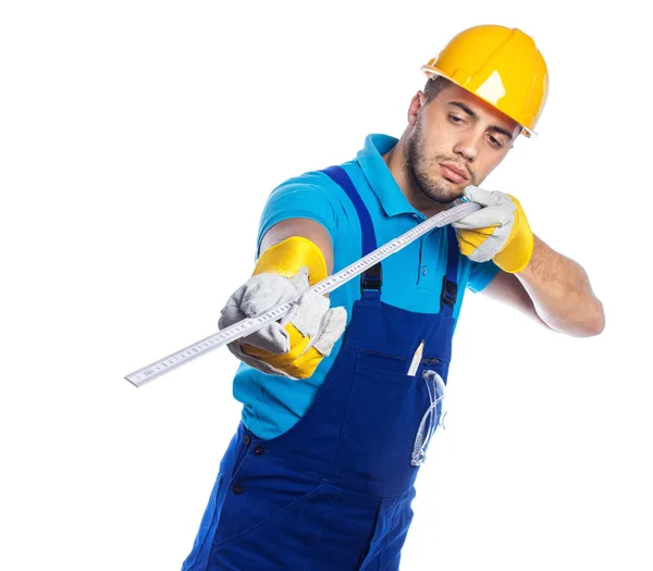 Construtor - Trabalhador da construção — Fotografia de Stock