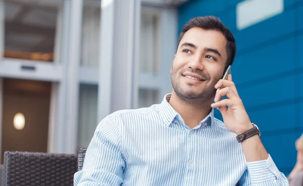 Mann am Telefon — Stockfoto