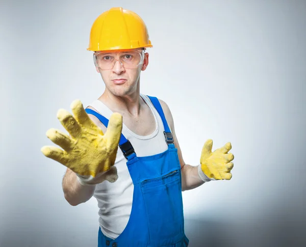 Funny manual worker — Stock Photo, Image