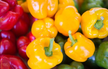 Marketteki Renkli Biberlerin Kapanışı