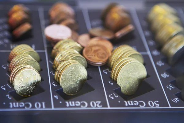 Euro Coin Dispenser — Stock Photo, Image