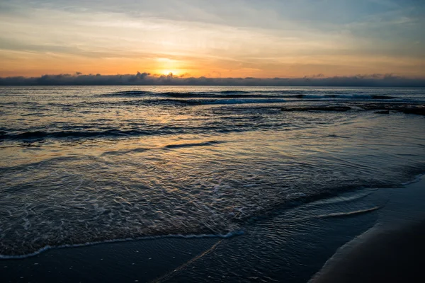 Sea sunset in Torrevieja beach. — Stock Photo, Image