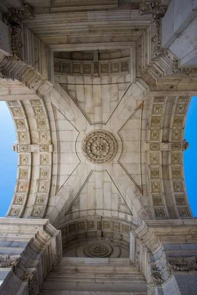 Arco triunfal de la calle Augusta. Lisboa . — Foto de Stock