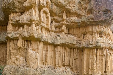Kanyon, rock dokusuna Pha Chor milyon yıl boyunca heykel