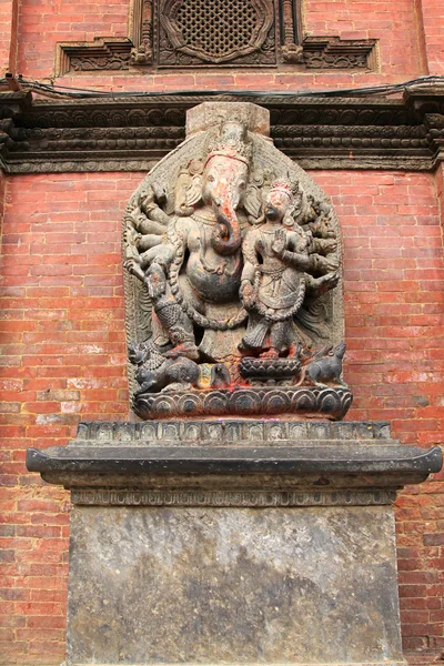 ネパール、パタン市のガネーシャの像 — ストック写真