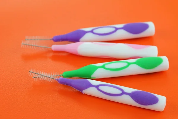 A group of Interdental brushes — Stock Photo, Image