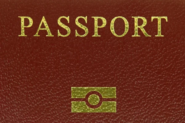 Primer plano del logotipo de Biometrics en los pasaportes electrónicos — Foto de Stock