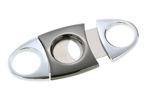 Closeup of metal Cigar Cutter — Stock Photo, Image