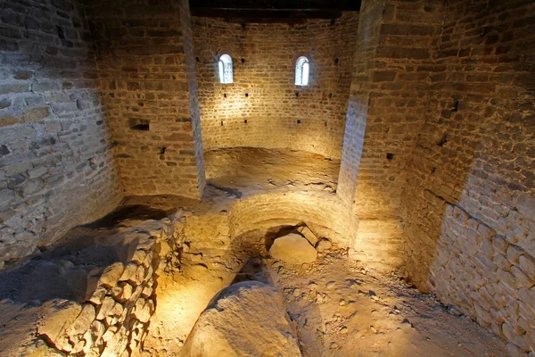 The Crypt beneath the church at Tyrol Castle (Schloss Tirol) in Italy — стокове фото