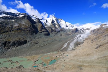 Pasterze Glacier adlı Grossglockner, Hohe Tauern'in Milli Parkı, Avusturya