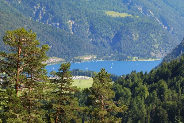 Vista da paisagem do Achensee (Lago Achen), Áustria — Fotografia de Stock