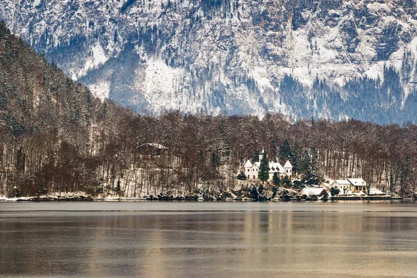 Vista do lago Hallstaetter em Hallstatt, Áustria — Fotografia de Stock