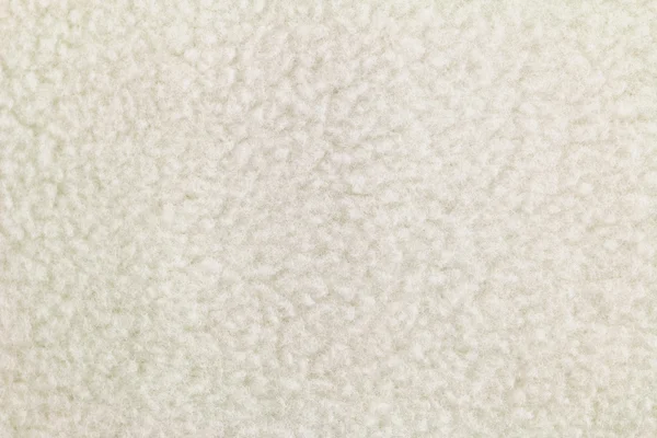 Texture of Off white heat retaining fleece textile — Stock Photo, Image