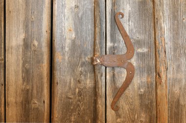 Ahır ahşap rustik vintage saplı yapılmış ahşap bir kapı