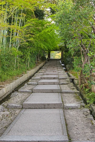 Marches en pierre de Daidokoro-zaka à Higashiyama-ku à Kyoto, Japon — Photo