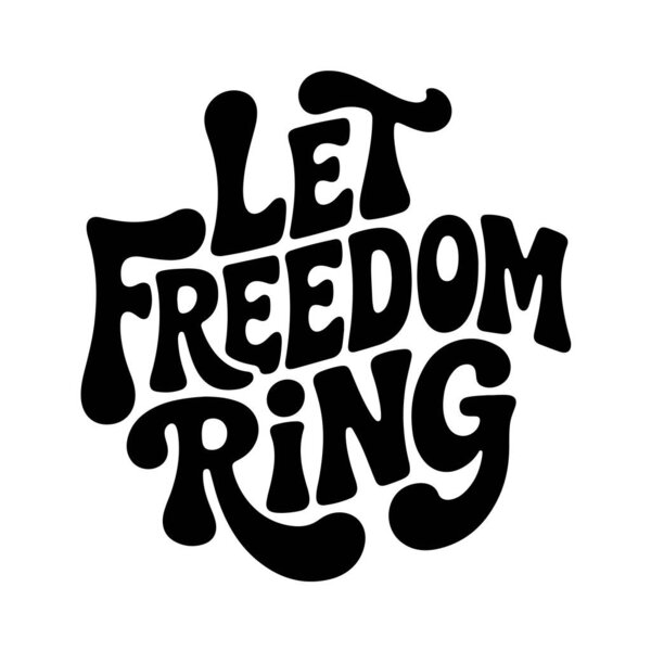 Let Freedom Ring. Civil Rights Day 2026. Vector Design Isolated on White Background