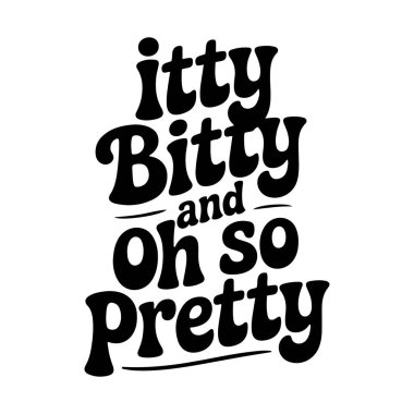 Mini minnacık ve çok güzel. Beyaz Arkaplanda Vektör Tasarımı İzole Edildi