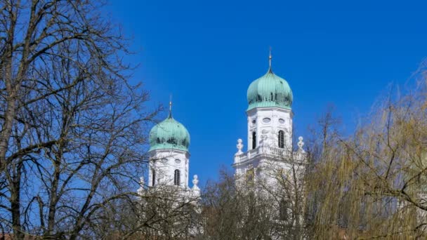 St. stiefkathedrale - passau, deutschland — Stockvideo