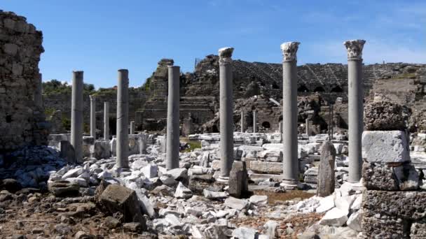 Arqueología de Turquía lateral — Vídeo de stock