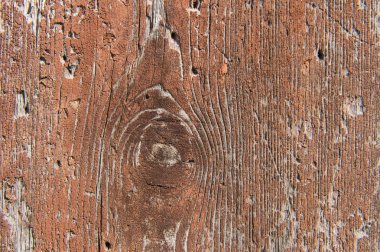 Eski ahşap plakalar ile kırık boya kırmızımsı