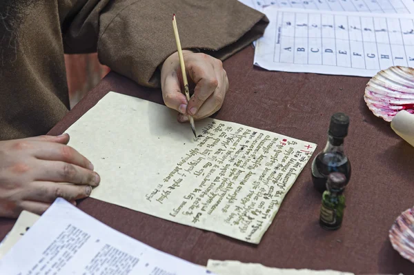 Oude brief met de hand — Stockfoto