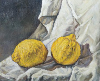 in bir Natürmort Yağlıboya Resim