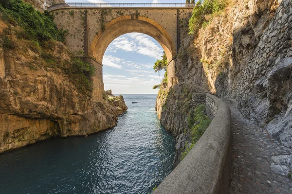 Wybrzeże Amalfi - Furore — Zdjęcie stockowe