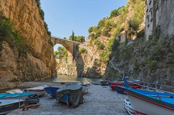 Wybrzeże Amalfi - Furore — Zdjęcie stockowe