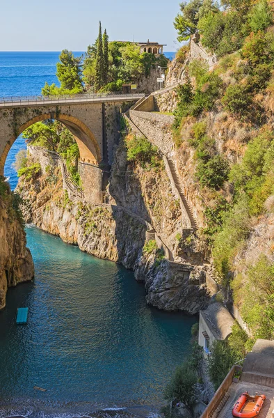 Amalfi Coast - Furore Rechtenvrije Stockfoto's