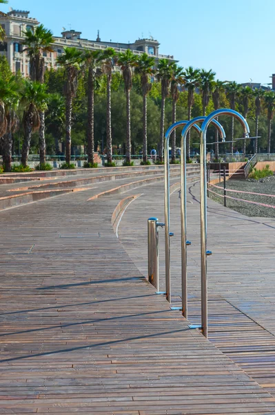 Salerno - strand van Santa Teresa — Stockfoto