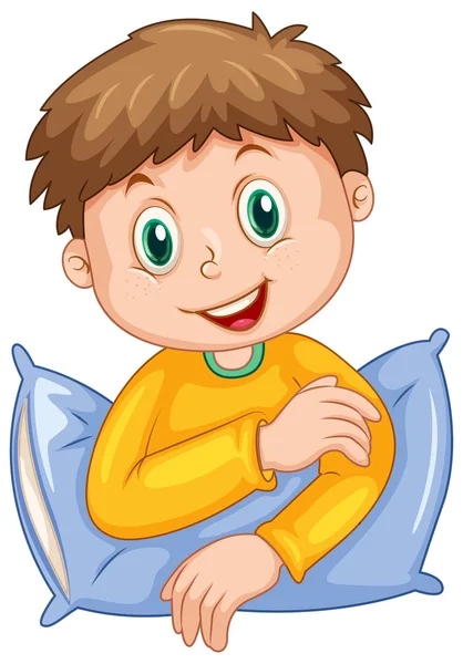 NIÑO CON CARA FELIZ — Vector de stock