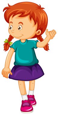 küçük kız mor etek