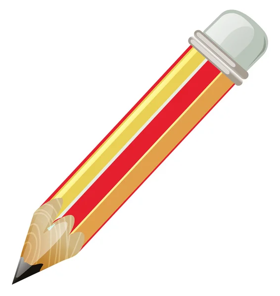 Crayon avec plomb tranchant — Image vectorielle
