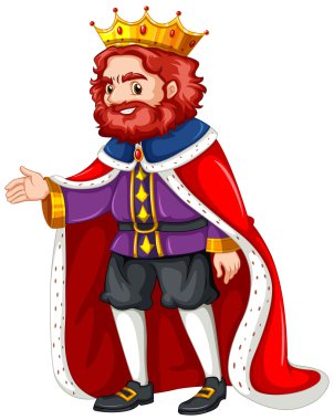 Kral mor kostüm ve kırmızı bornoz