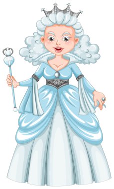 Kraliçe beyaz saçlı