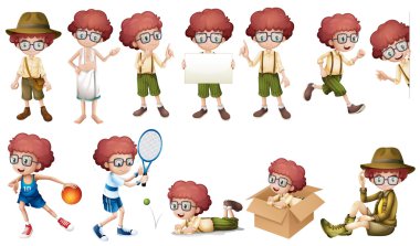 Çocuk karakterimde farklı eylemler