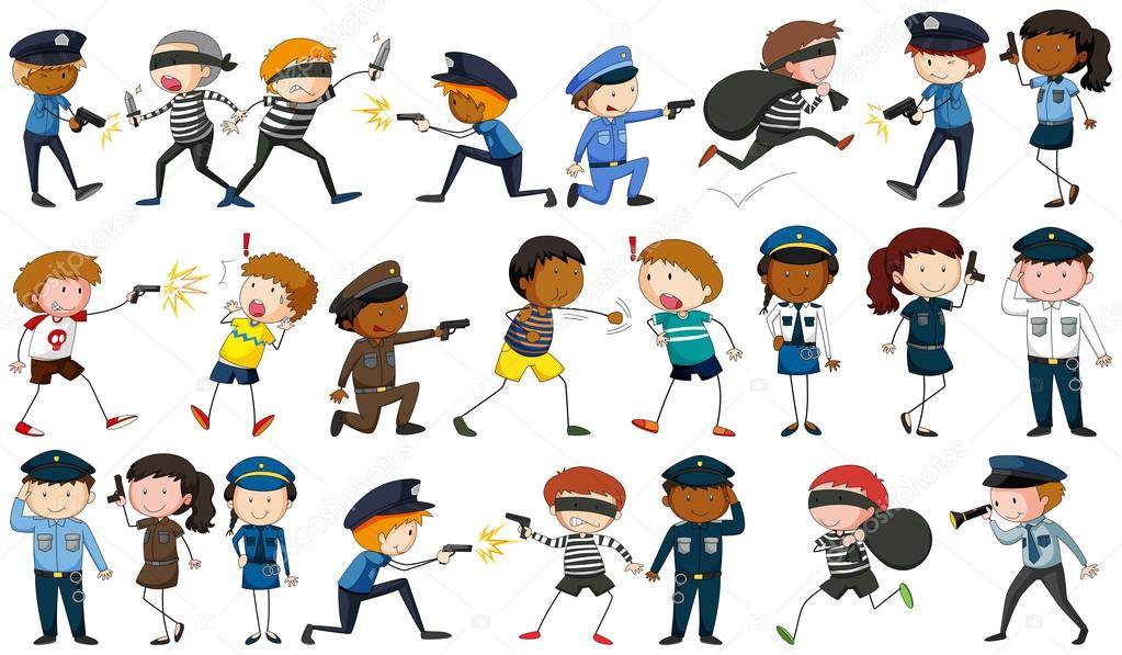 Dibujo de policía imágenes de stock de arte vectorial | Depositphotos Dibujo de policía imágenes de stock de arte vectorial | Depositphotos