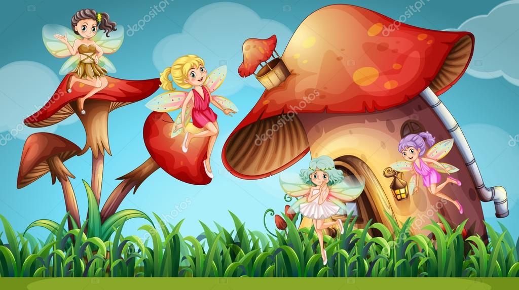 Featured image of post Cartoon Fairy Sitting On Mushroom / Fairy sitting on her mushroom.