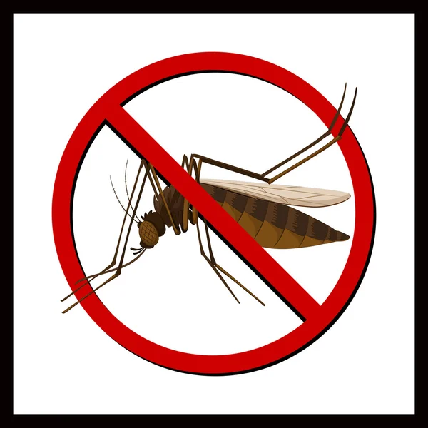 Sign of no mosquito — Stock Vector